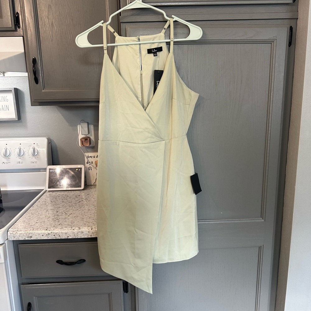 Lulu's Green Asymmetrical Sheath Dress for Cocktail Nights